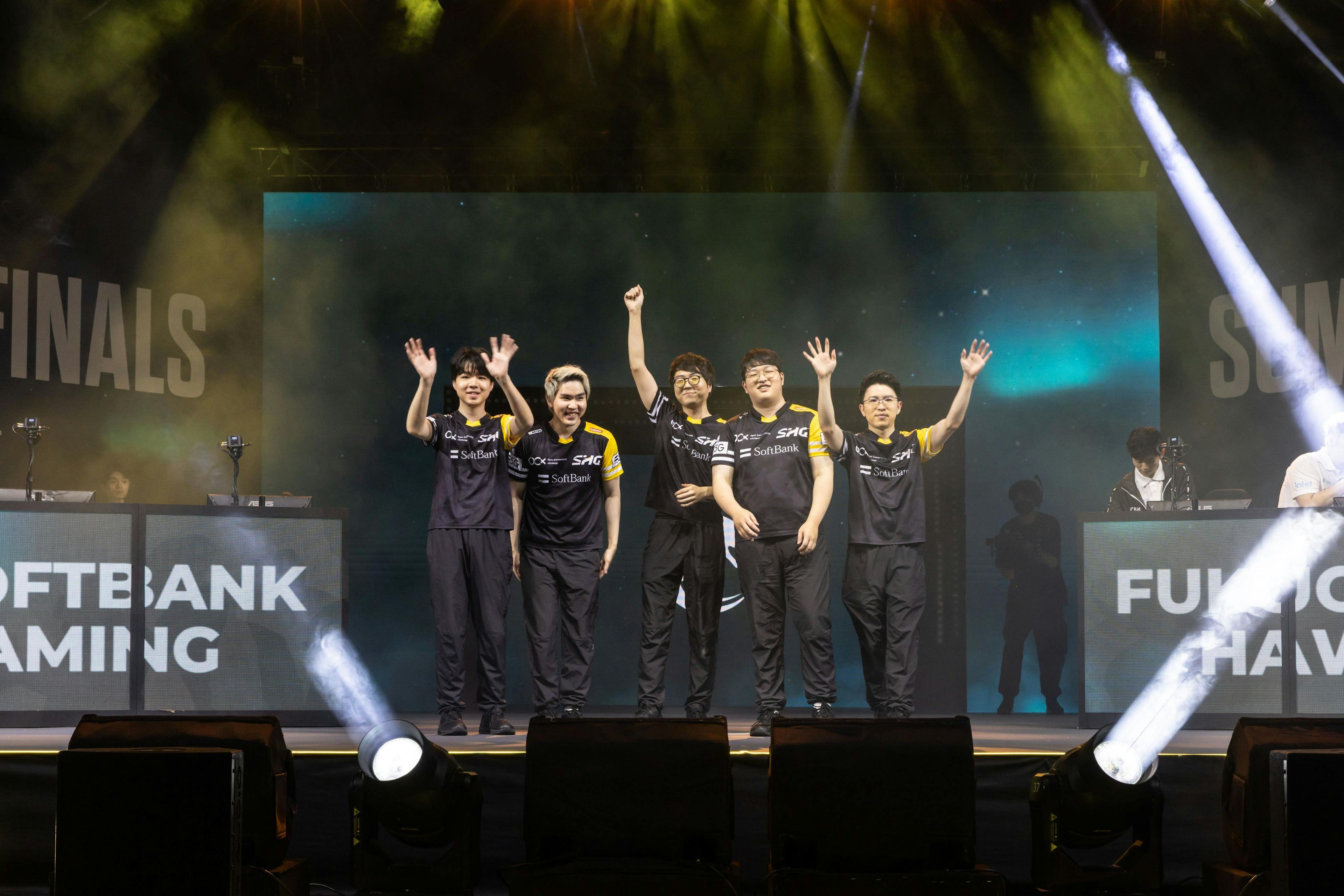 SHG after qualifying to Worlds, in PCS Summer Playoffs (Credit: Riot Games)