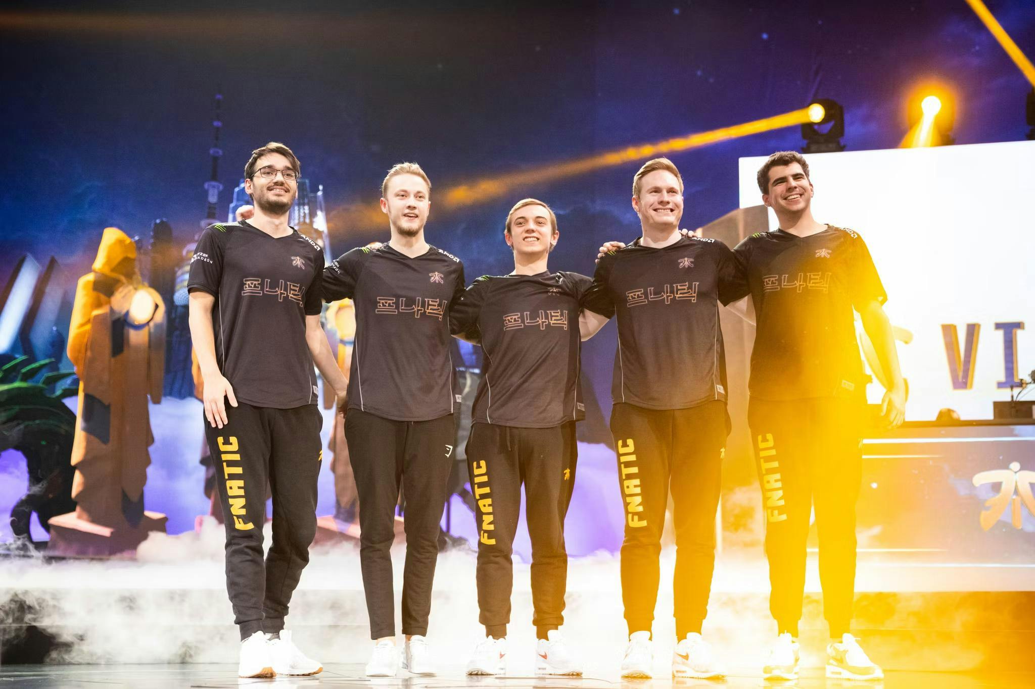 Fnatic roster at Worlds 2018. Credit: Riot Games