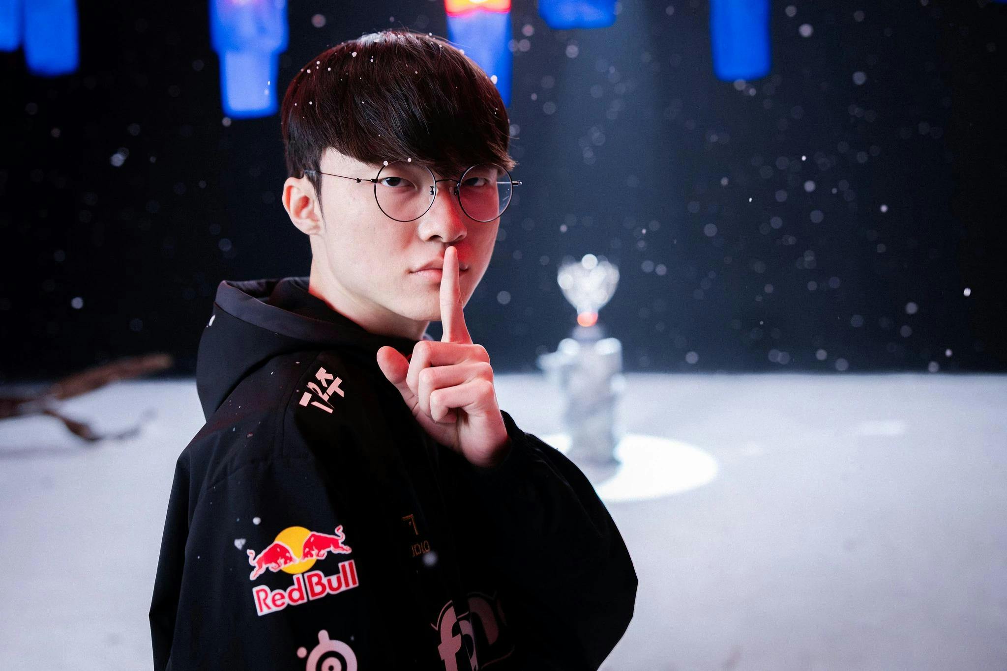 Faker holds 10 LCK titles and 4 Worlds Championships alone. Credit: Colin Young-Wolff/Riot Games